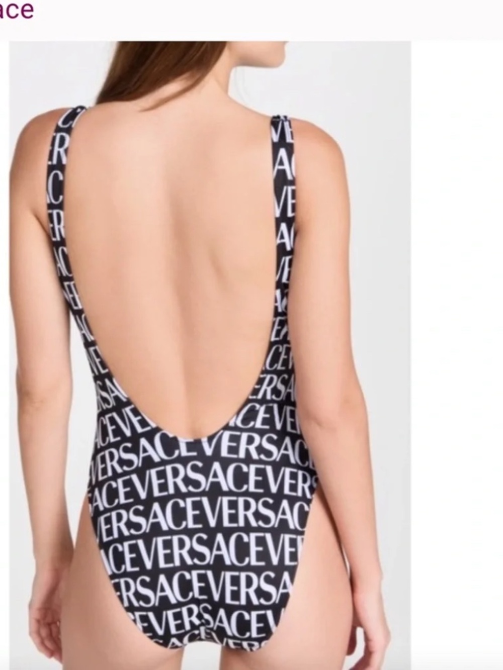 Versace all-over logo print one-piece Size 3 - Picture 2 of 16